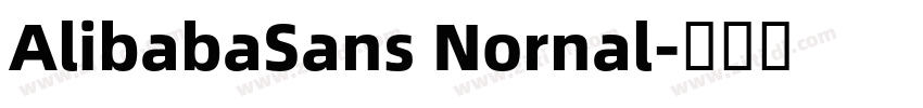 AlibabaSans Nornal字体转换